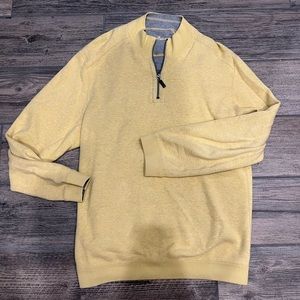 Mens yellow Tommy Bahama pullover